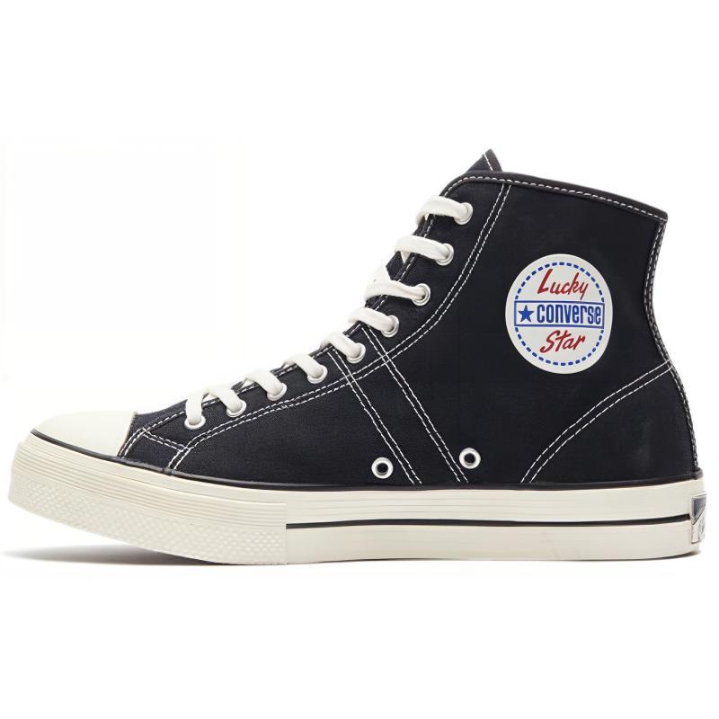 Converse Lucky Star HI Round-toe Lace-up High Top Canvas Unisex Black