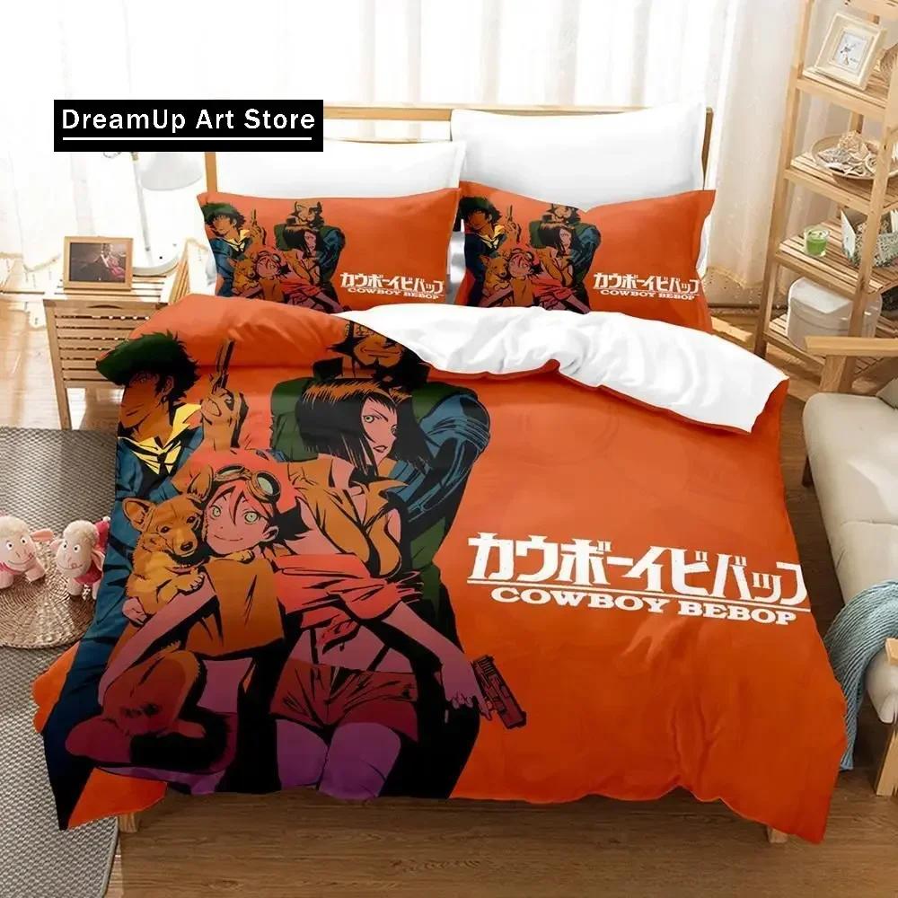 Новый комплект постельного белья Cowboy Bebop, односпальная кровать, двуспальная кровать размера «king-size», комплект постельного белья для взрослых и детей, комплект простыней с 3D-игрой