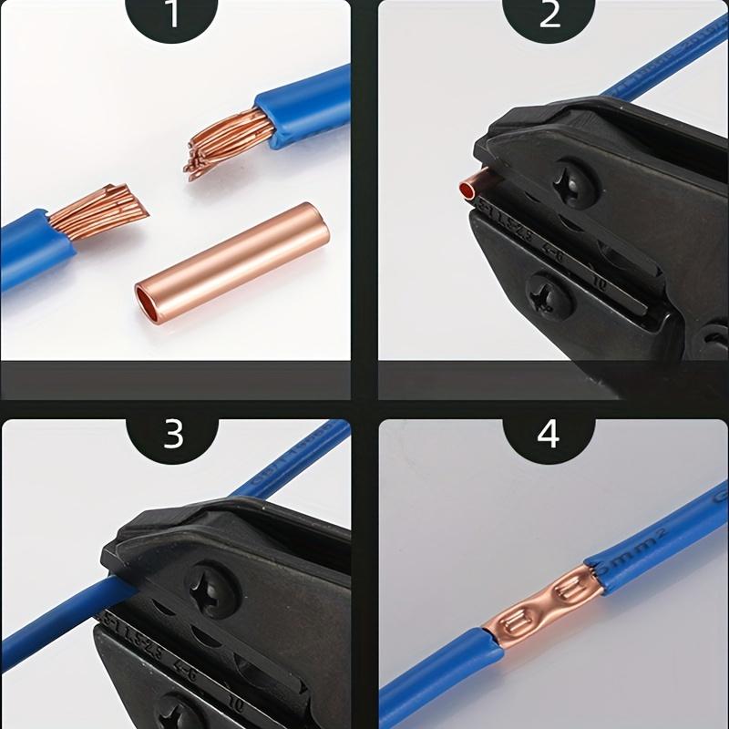 100 шт. прямого соединения напорной трубы холоднопрессованной медной соединительной трубы проводного соединения небольшой медной трубы промежуточного соединения