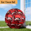 Delta Sigma Theta Size 5 Soccer Ball,Indoor/Outdoor Suitable for Training Matches Tournaments Practice Games Perfect Gift for Fan