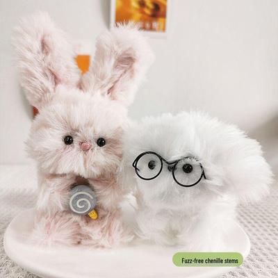 20 мм Синельная проволока из кроличьего меха - Очень толстая плюшевая пряжа для рукоделия, проволока для DIY игрушек и проектов ручной работы