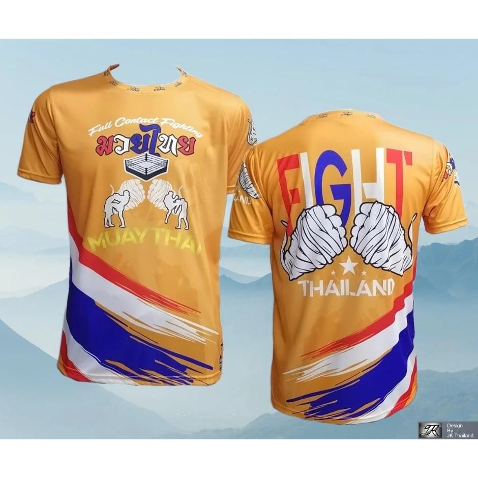 Muay Thai T-Shirt Kick Boxing 3D Print UV Protect Vintage Training Quick Dry Men Women Unisex Short Sleeve Round Neck MMA Mix Martial Art