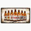 Пивная Жестяная Вывеска Винтажный Декор Стены 15x30см