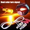 Двухцветный указатель поворота для мотоцикла, мини-мигающие предупреждающие сигналы, световые предупреждения о столкновении, универсальные аксессуары для мотоциклов