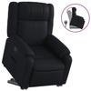VidaXL Fauteuil Inclinable, Chaise de Relaxation avec Dossier, Siège avec Accoudoirs, Fauteuil TV de Salon, Moderne, Noir 3205150