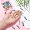 DanLingJewelry 40 шт. 10 цветов эмалевые подвески-перья с принтом эмалевые подвески подвески-перья для изготовления браслетов, ожерелий и ювелирных изделий своими руками