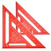 Awliye Triangle Ruler, Woodworking Circular Saw Ruler, Set of 2, 18*18cm, 30*30cm, Large, Double-Sided Graduations, Aluminum Alloy Triangle Ruler, Hig