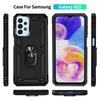 Для Samsung Galaxy A23 чехол металлическое кольцо бронированный противоударный чехол для Samsung A23 A 23 GalaxyA23 SM-A235F автомобильный магнитный держатель чехол