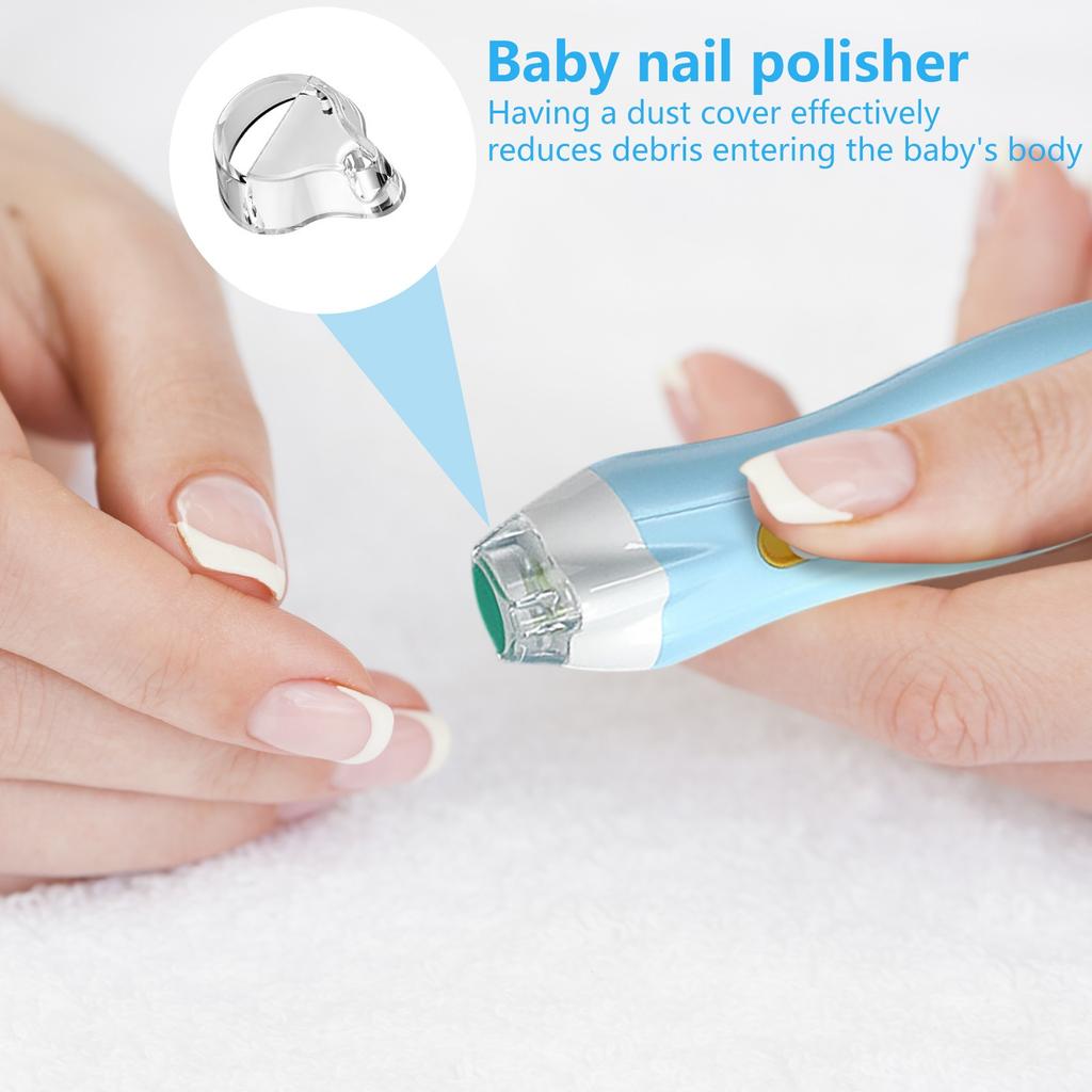 Аккумуляторная электрическая машинка для шлифовки ногтей новорожденных, машинка для шлифовки ногтей с защитой от защемления, детский набор для ухода за ногтями