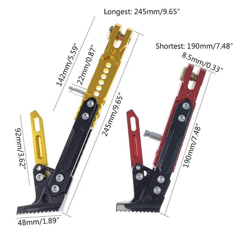 STONEGO Adjustable Foot Side Support Parking Kickstand for Electric Motorbike Parking Foot Side Support Stand
