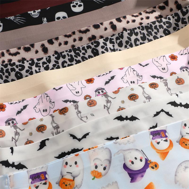 FINETOO Halloween Panty Boxer Seamless Boxer for Woman Halloween Underwear Soft and Comfortable Lingerie