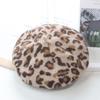 Осенне-зимняя шапка с леопардовым принтом женская шапка-берет модная теплая шляпа художника художественная универсальная шляпа-тыква