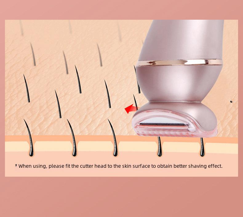 Женский электрический водосмываемый эпилятор и бритва, универсальное устройство 2 в 1 для домашнего использования