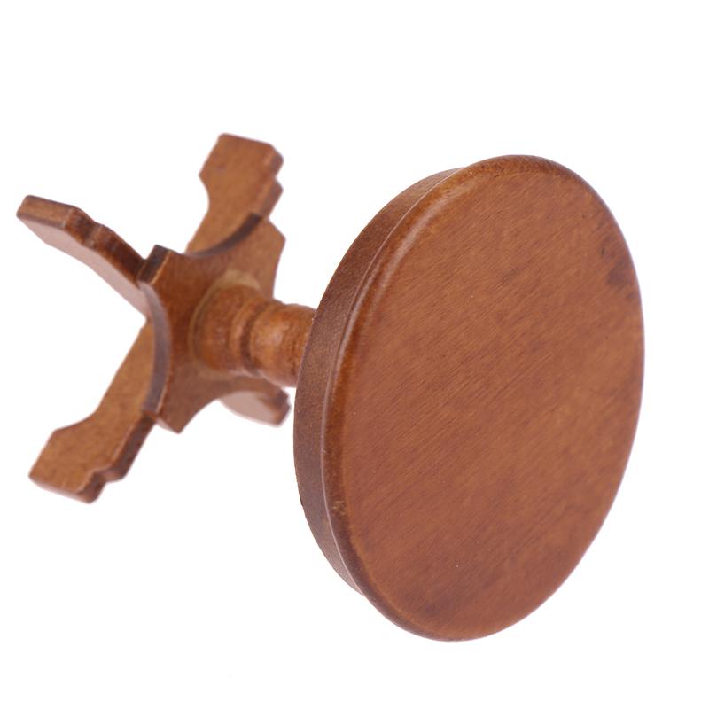 1/12 кукольный домик сад/комната декор деревянный миниатюрный круглый журнальный столик детские игрушки