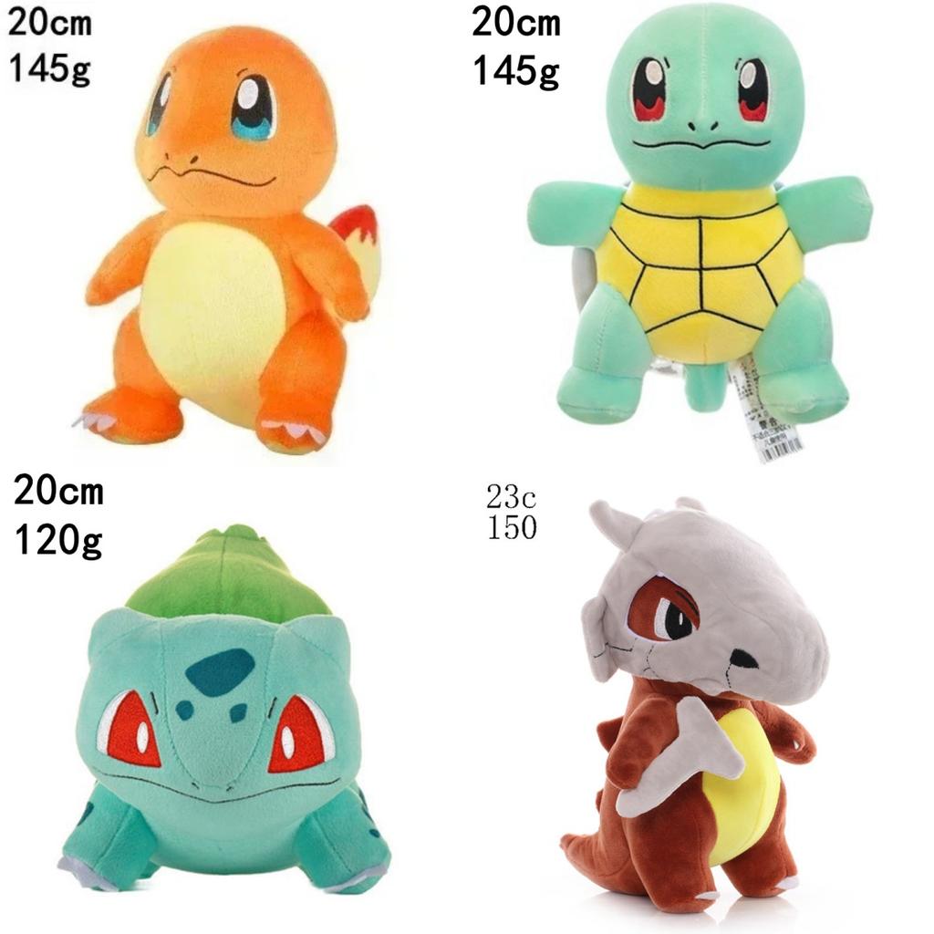 1-10 шт. POKEMON Оригинальная плюшевая игрушка Генгар Пикачу Кавайный Чаризард Настоящая плюшевая кукла Мягкая милая мультяшная Пингвин Игрушки для детей Подарок