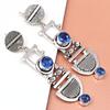 Tanzanite Gemstone Unisex Women's Gift For Her Silver Jewelry Earring 1.5''