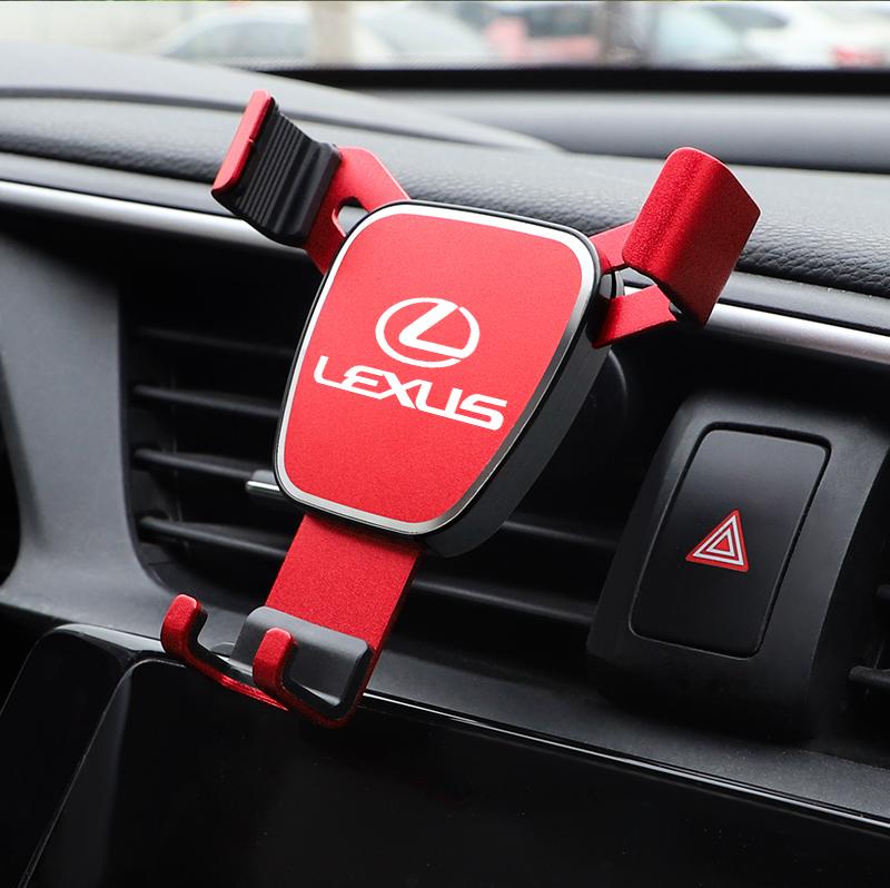 1Pcs Car Phone Holder Gravity Sensing Air Vent Stand Accessories For Lexus CT ES GS NX IS250 CT200h IS300h ES300h ERX400h NX300hJE2
