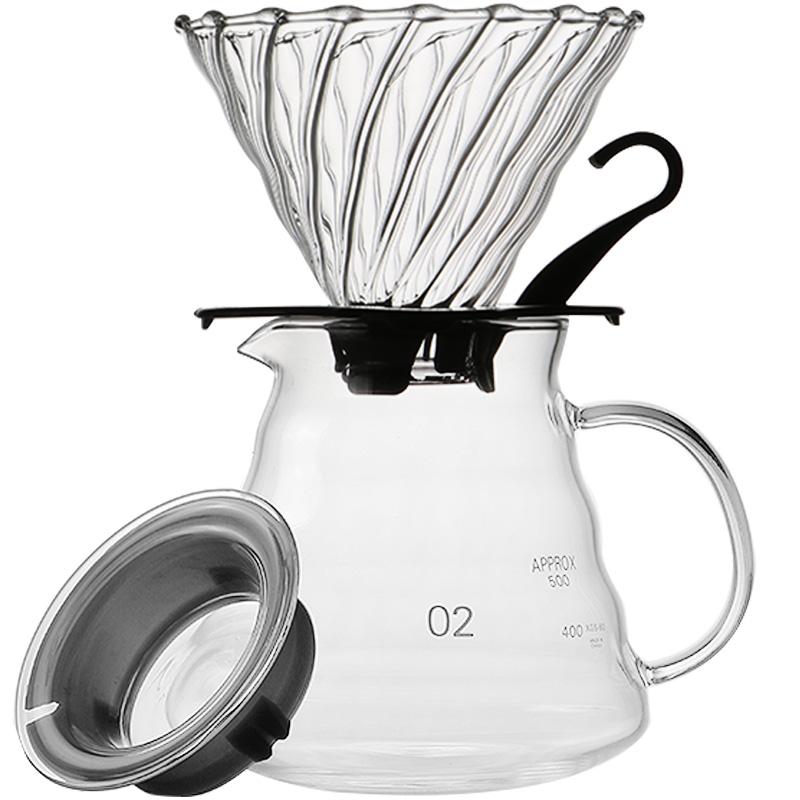 300 мл, 500 мл, 700 мл, стеклянная кофеварка, облачный чайник, термостойкость, 120 градусов, горшок для обмена кофе, капельный фильтр для бариста