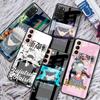 Чехол из закаленного стекла для Samsung Galaxy S21 Ultra S20 FE S10 Plus Note 20 10 Lite S9 S8 9 S10e, чехол для телефона в стиле аниме Jujutsu Kaisen