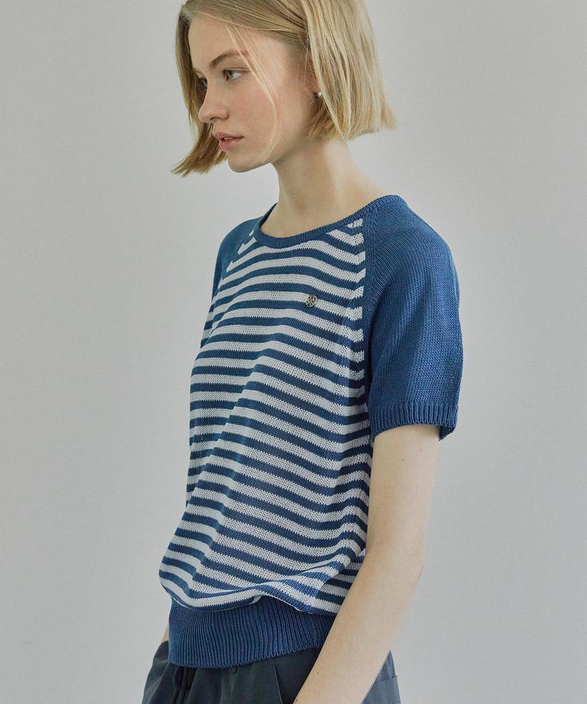 IHR Striped Summer Knit / Blue
