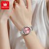 Watches Woman Elegant Quartz Watch Waterproof Luminous Stainless Steel Date Watches Woman Bracelet Gifts Box