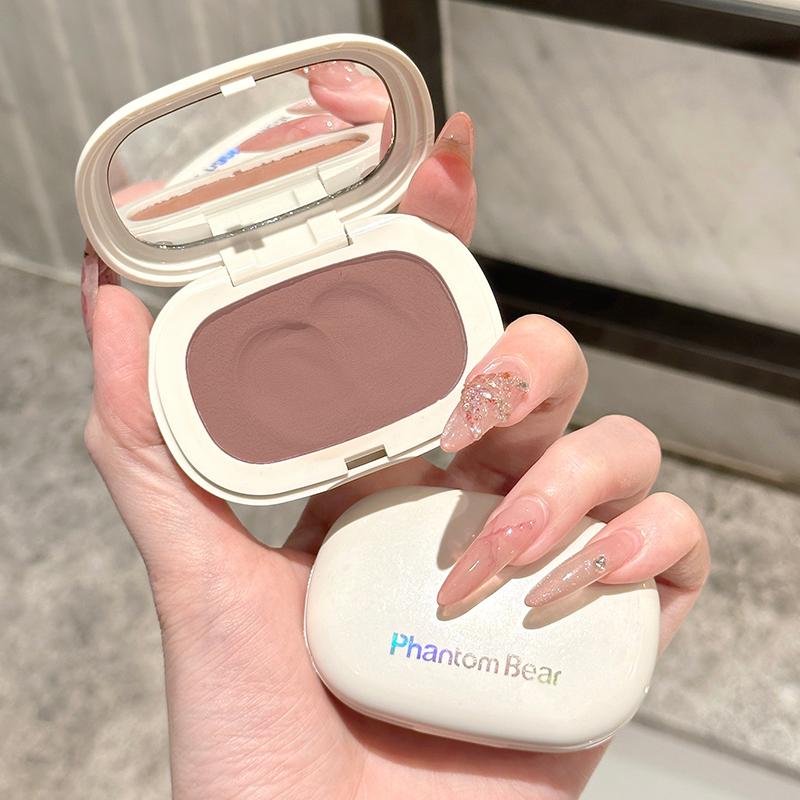 Румяна Monochrome Mud Contour Matte Natural Cheek Tint Purple Taro Low Saturation Waterproof Soft Contouring Cream Cosmetics