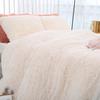 3 Pieces / Set of Luxury Plush Artificial Blanket Bedding Set Winter Warm Pillowcase Quilt Cover