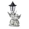 Resin Twin Angel Girls Solar Powered Outdoor Light Statue Ornaments