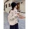 Retro Korean Lazy Style Knitted Cardigan: Autumn/Winter Toggle Button Sweater for Women