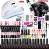 Limegril Manicure Set Poly Nail Gel Kit Met Nail Lamp Semi Permanente Vernis Acryl Extension Gel Nagellak Kit Elektrische Nail Boor