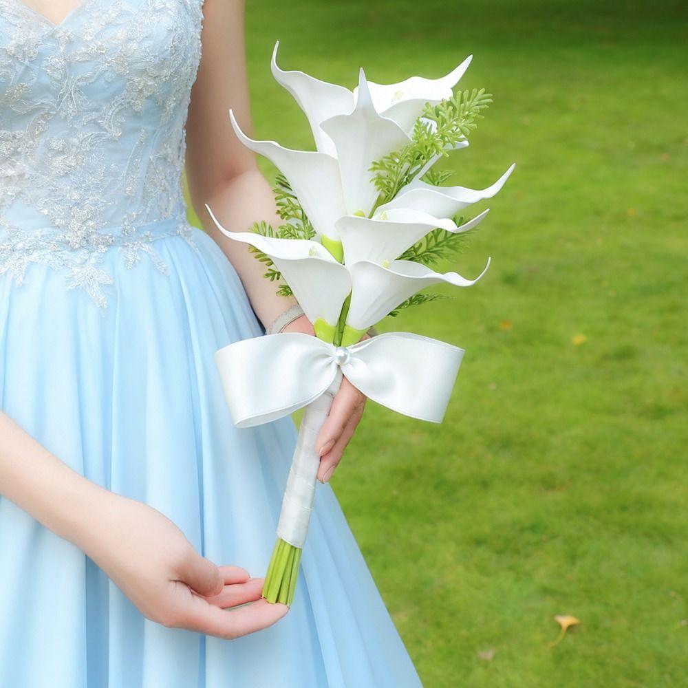 Elegant Bridal Bouquet Handheld Bridesmaid Flower Gift Wedding Hold Flower  Wedding Ceremony