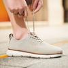Легкие мужские повседневные кроссовки Модные вязаные повседневные спортивные туфли Ретро стиль Прогулочные туфли на плоской подошве Большой размер 39-48 Мужская обувь