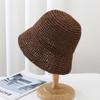 1PC Beach Korean Straw Hat Summer Women Visor Bucket Hat Fisherman Hat Hand Weaving Panama Girl Fishing Chapeau Sun Hats Tool