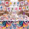 Украшения для дня рождения My Little Pony: Баннер, Воздушные шары-спирали, Одноразовая посуда, Бумажные тарелки и стаканчики.
