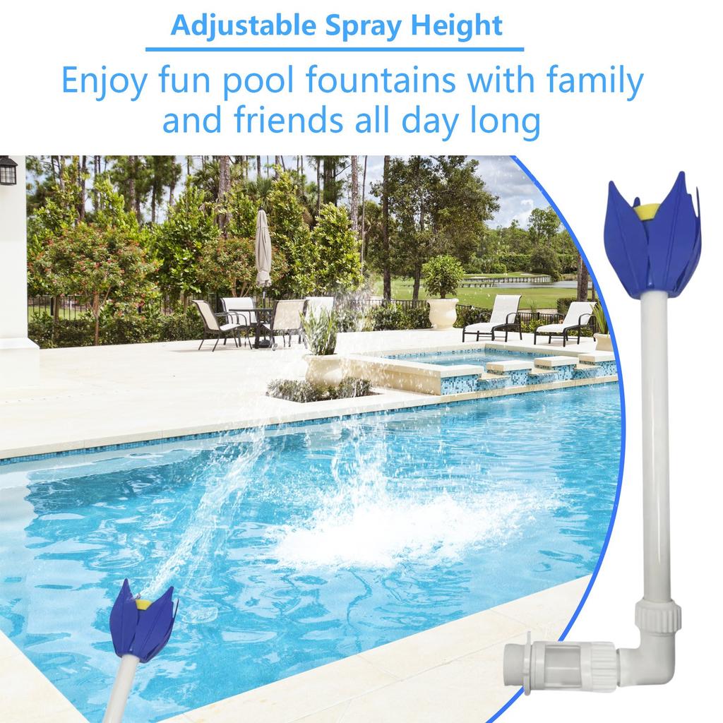 Распылитель для бассейна - украшение надземного бассейна, регулируемый аэратор для прохладной и теплой температуры воды, декор заднего двора