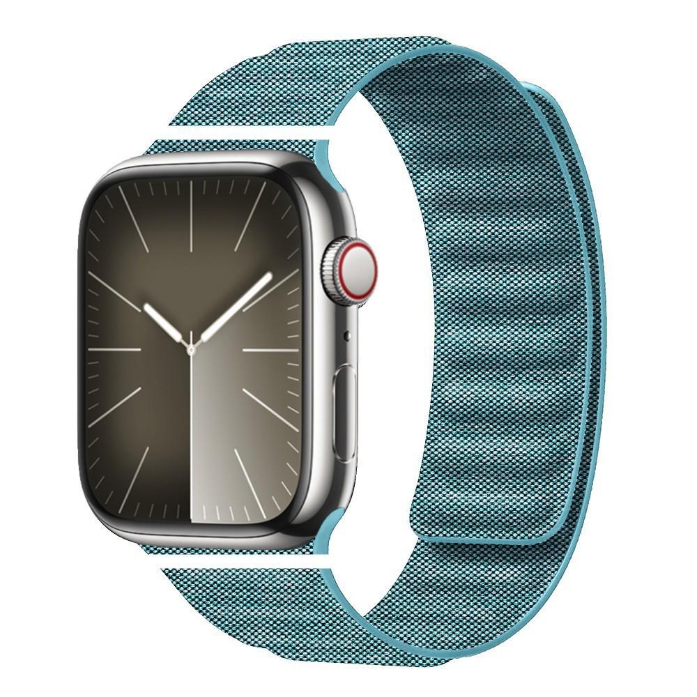 Apple Watch Fine Woven Twill Leather Magnetic Band for Series 5-9 & SE