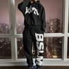 European and American Autumn and Winter Personalized Street Hip-hop Letter Embroidery Fashionable Casual Pants for Men and Women