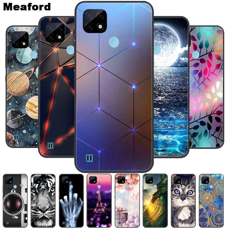 Для Realme C21 чехол противоударный мягкий силиконовый чехол из ТПУ для Realme C31 C21Y C25S C25 чехлы для телефонов Realme C21 C31 милый мультфильм