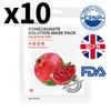 Pomegranate Solution Mask Pack (10 Sheets) – Anti-Aging & Hydrating Face Masks
