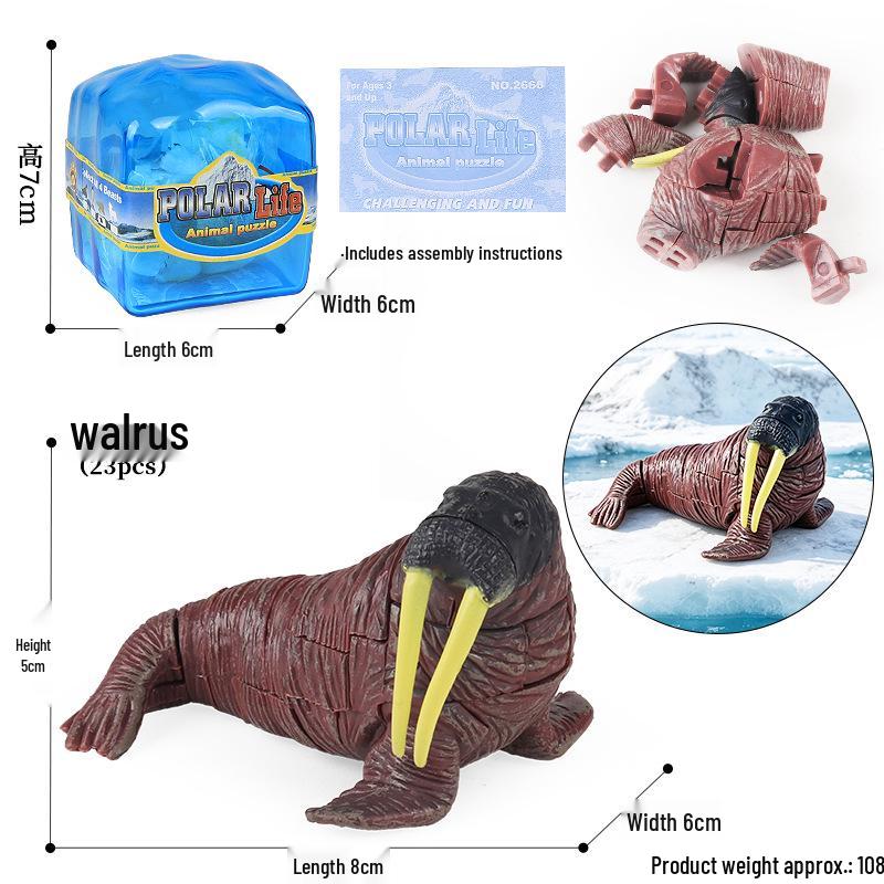 4D Stereo DIY Animal Model Kit: Eagle, Scorpion, Gecko, Rattlesnake, Spider, Lizard, Squirrel, Hedgehog