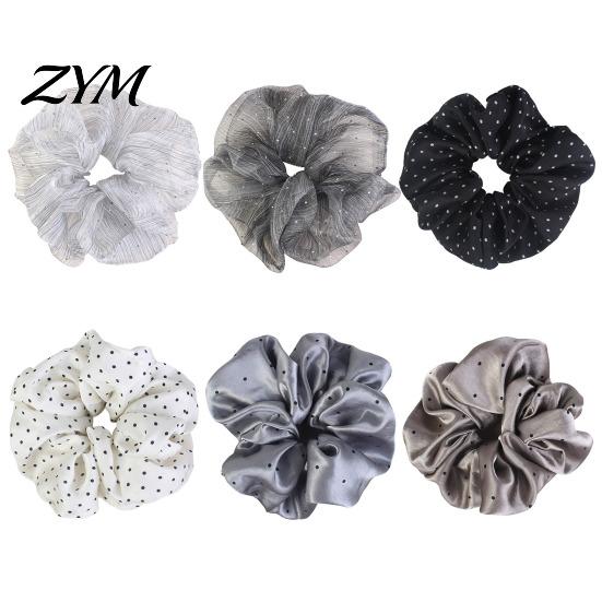 Stylish Hair Ties for Gifts Retro Polka Dot Tie Women Girls, Soft Elastic Scrunchies, Elegant Versatile Wrist Ornament Ponytail Holder, Fashionable