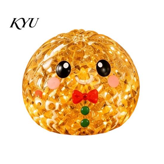 Santa Dumpling Toy 1/2/3/4Pcs Christmas Stress Relief Toy, Snowman Reindeer Gingerbread Lollipop Adults Balls Squeeze Steamed Bun Fidget for