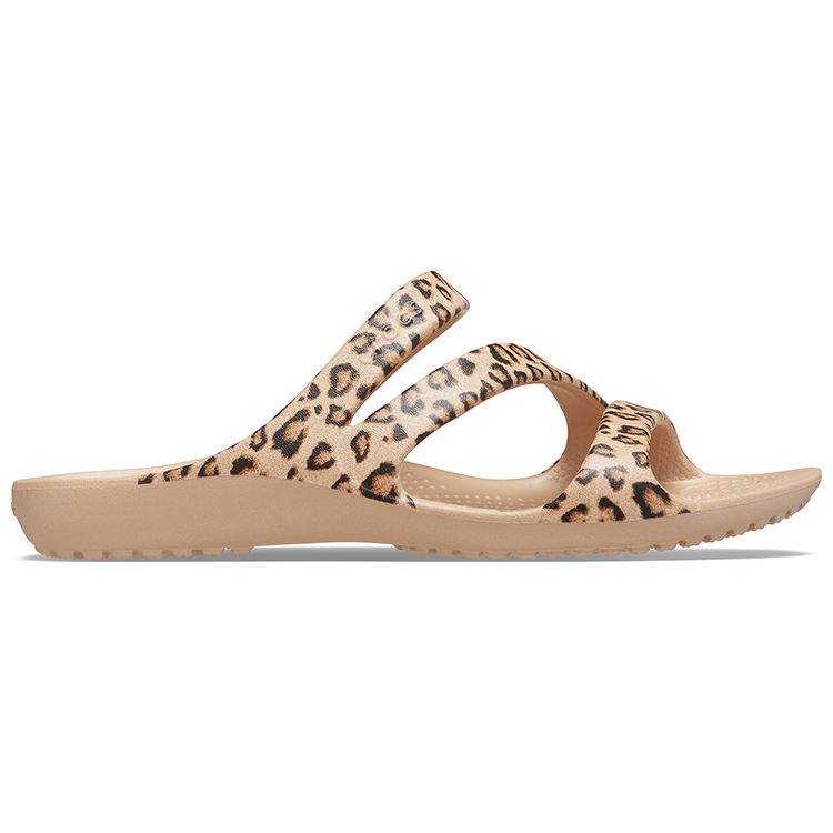 Crocs Kadee II Уличные спортивные тапочки Женские тапочки Леопардовый принт 206894-90L