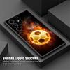 Чехол Fire Football Soccer Ball S26Ultra для Samsung Galaxy S26 S25 S24 S23 S20 S21 FE S22 Ultra Plus 5G Мягкий чехол для телефона