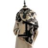 European And Korean Autumn And Winter Double-Sided Imitation Cashmere Cashew Flower Elegant High-End Dual-Purpose Scarf Warm Scarf Women
