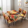 Tablecloth Chair Cover Set All Season Use Waterproof Anti-slip Dining Table Protector