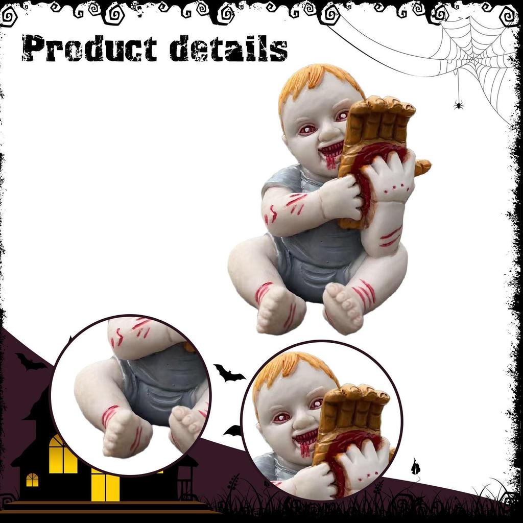Halloween Creepy Doll Halloween Ghost Doll for Haunted House Office Festival