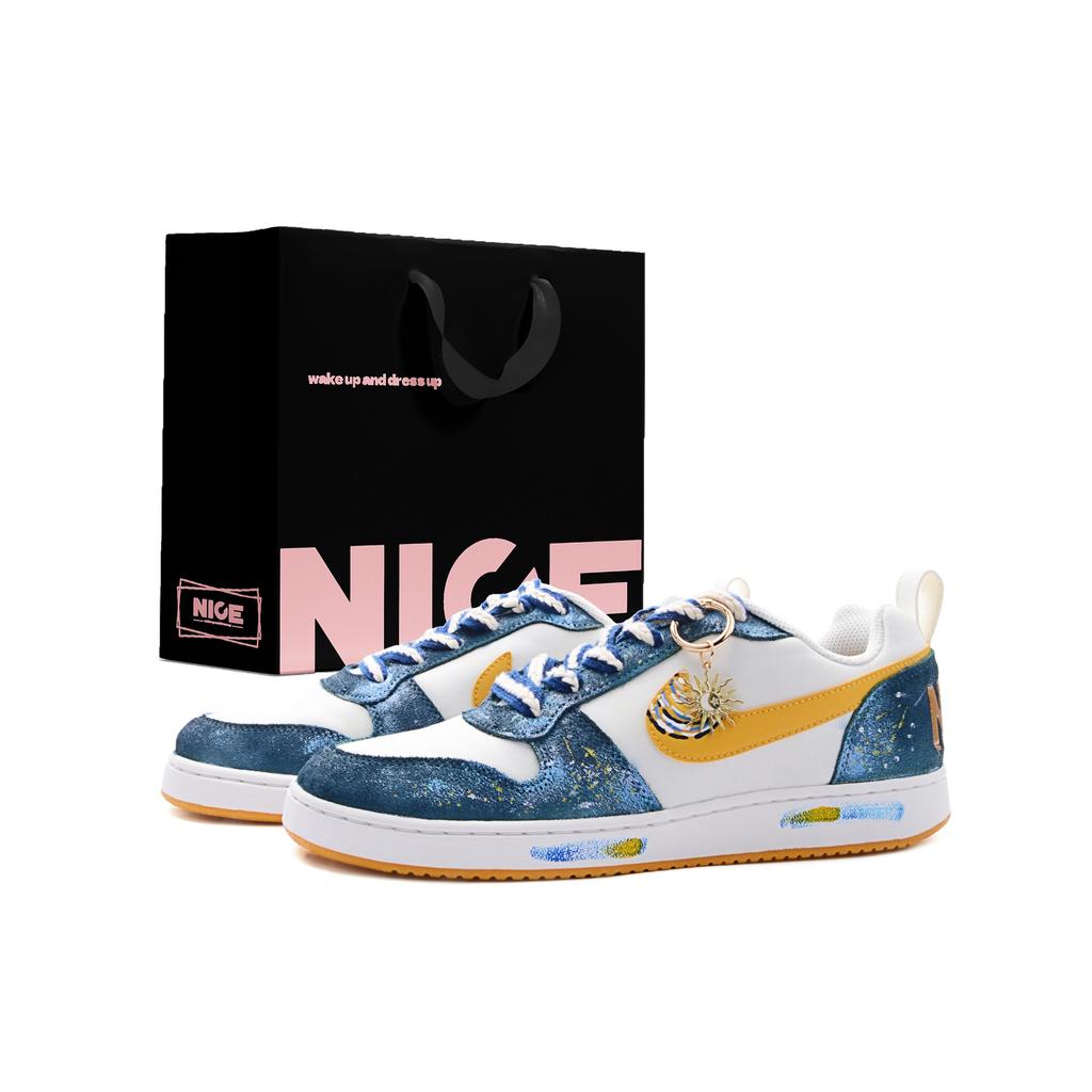 Nike Court Borough Abrasion Resistant Breathable Abrasion Resistant Breathable Low top Skateboard Shoes Men's 844881-100(Team1461-SBOX)