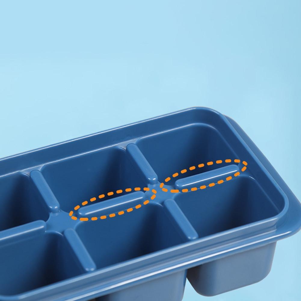 Набор из 3 силиконовых форм для льда большого размера с крышкой, легкое извлечение