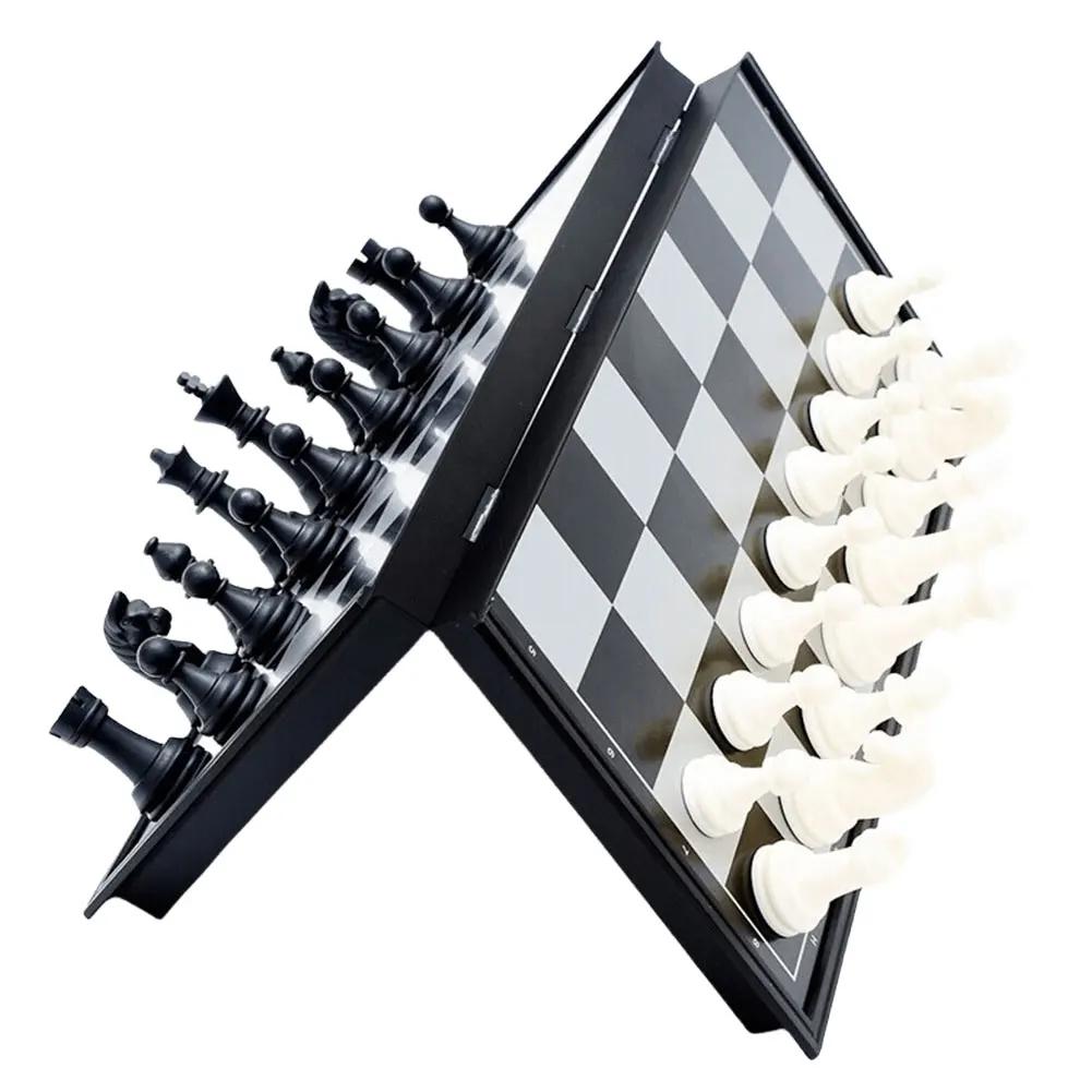 Folding Magnetic Chess 19.5*19.5Cm Portable Chess Board International Chess Game Gift For Adult Kids Beginner